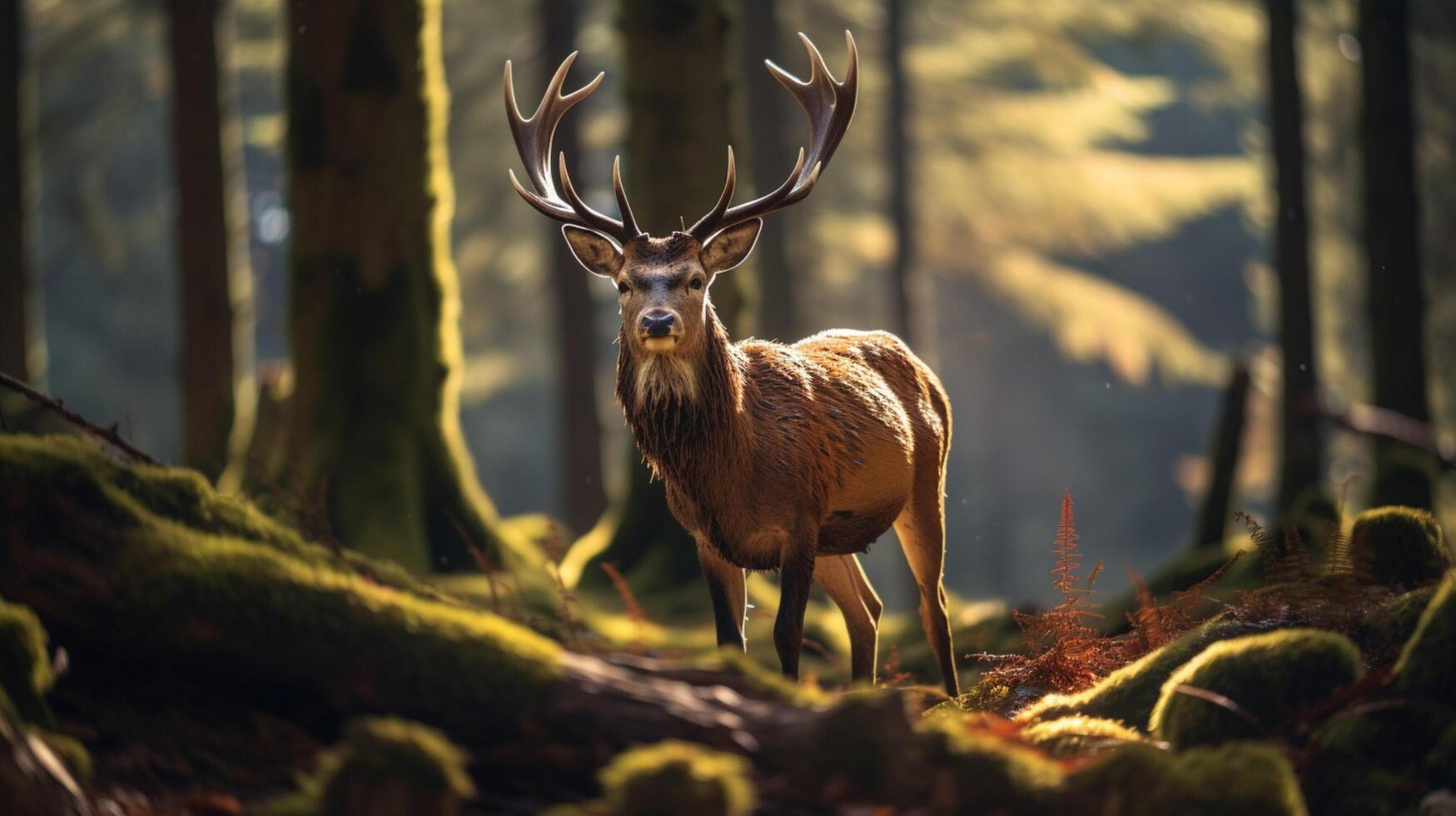 AI generated deer high quality image photo