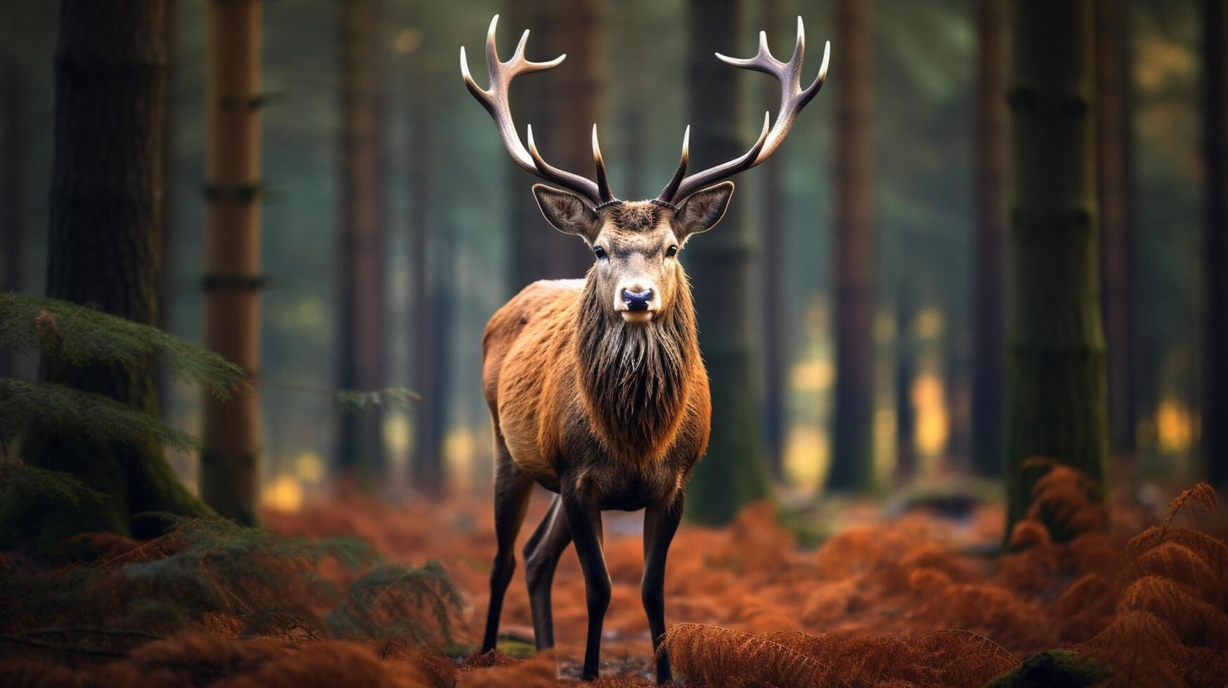 AI generated deer high quality image photo