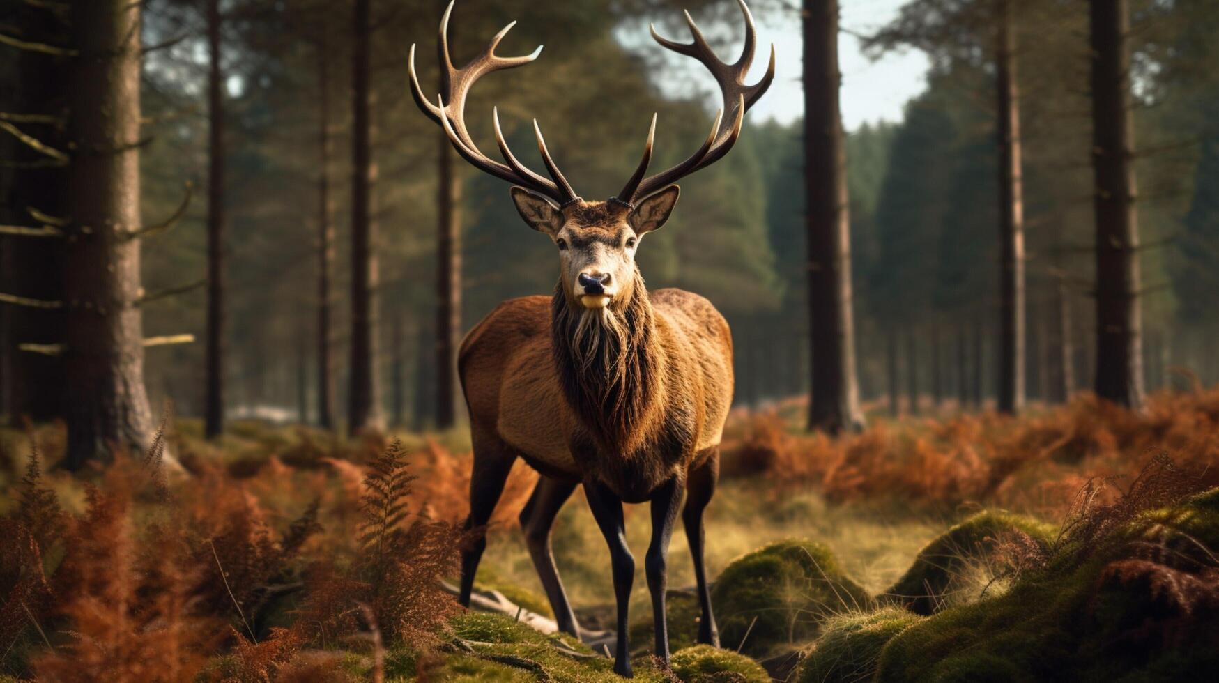 AI generated deer high quality image photo