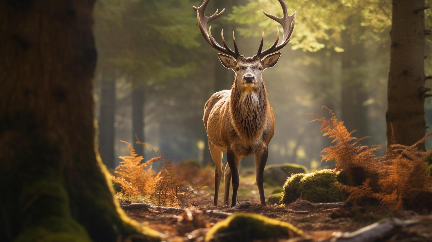 AI generated deer high quality image photo