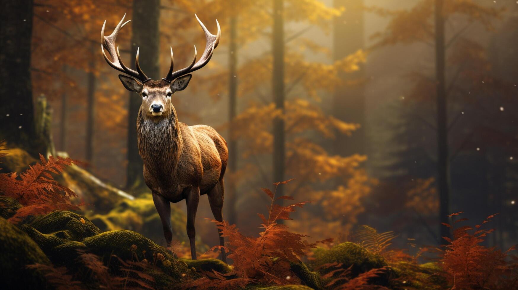 AI generated deer high quality image photo