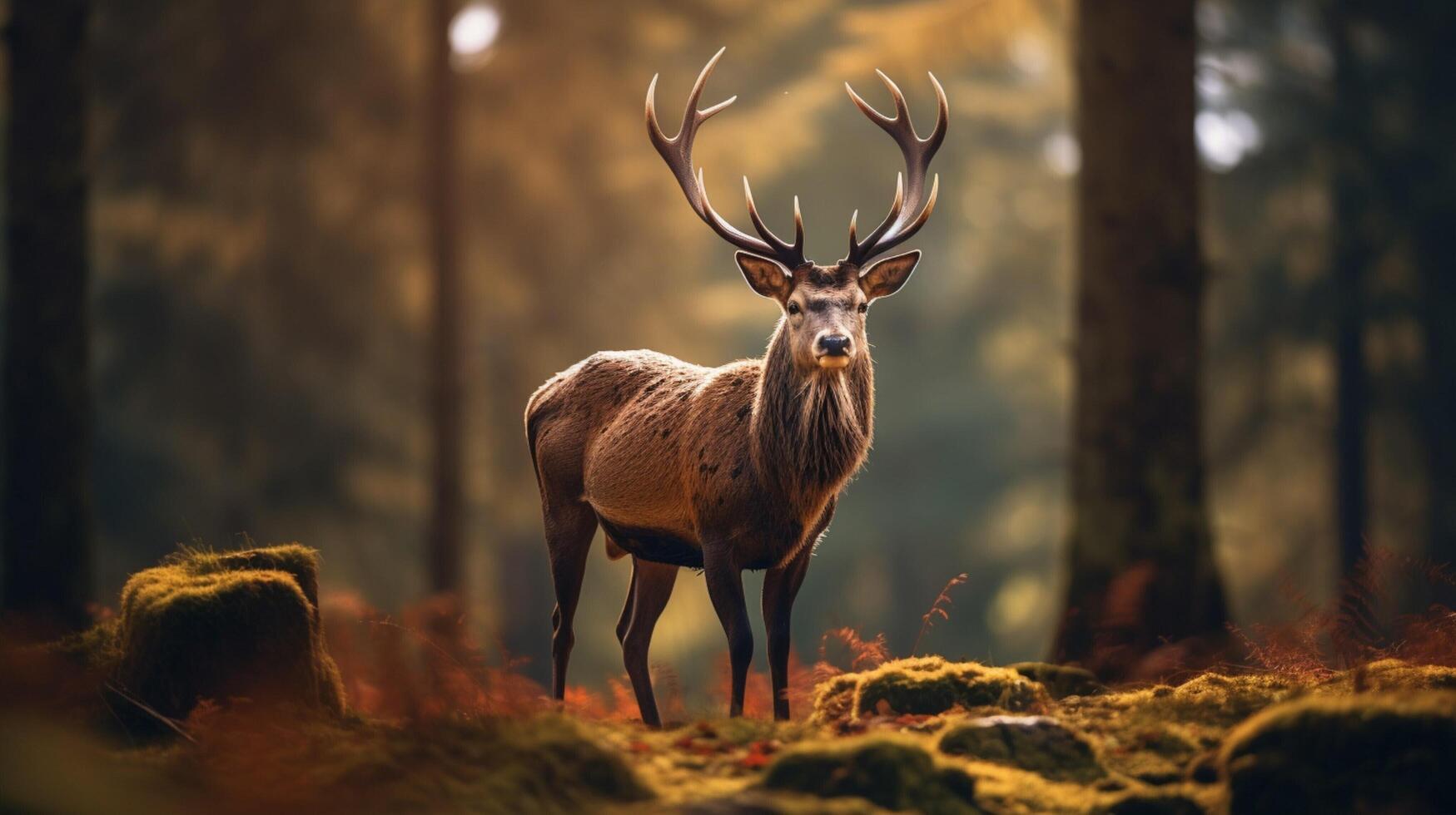 AI generated deer high quality image photo