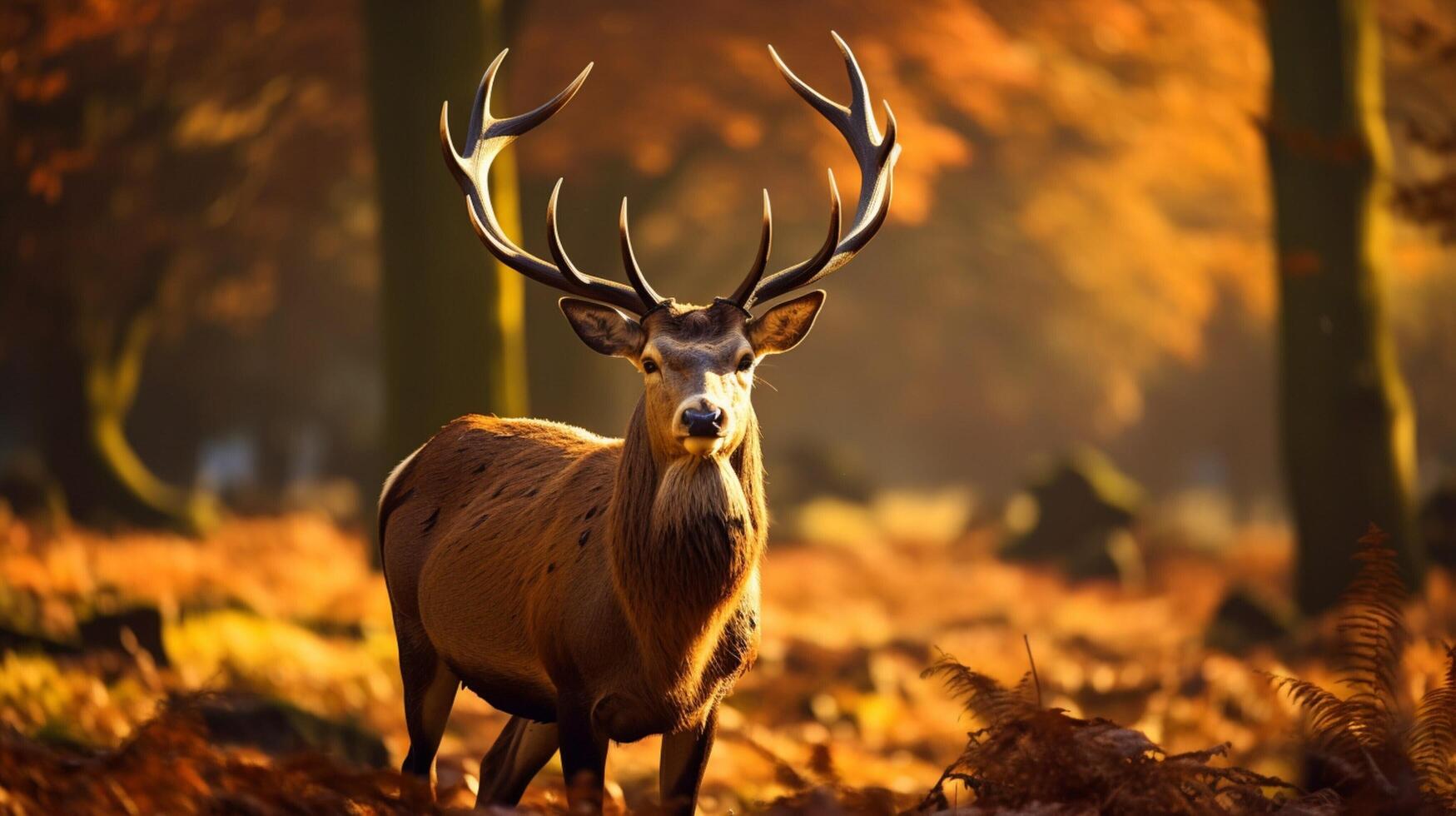 AI generated deer high quality image photo