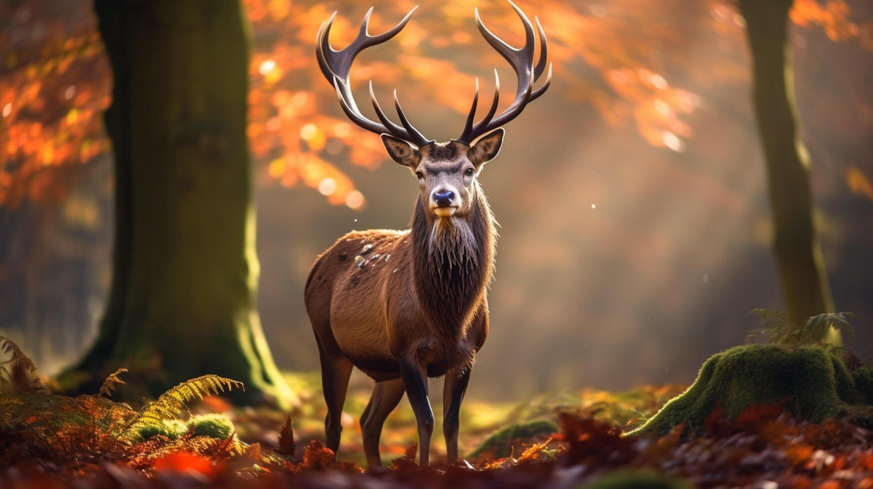 AI generated deer high quality image photo