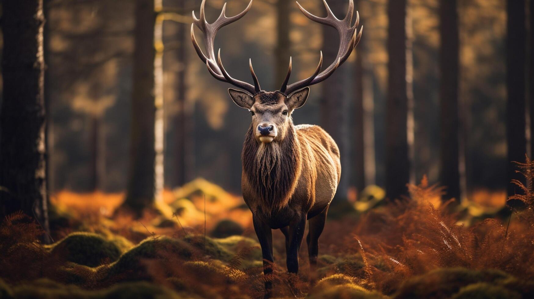 AI generated deer high quality image photo