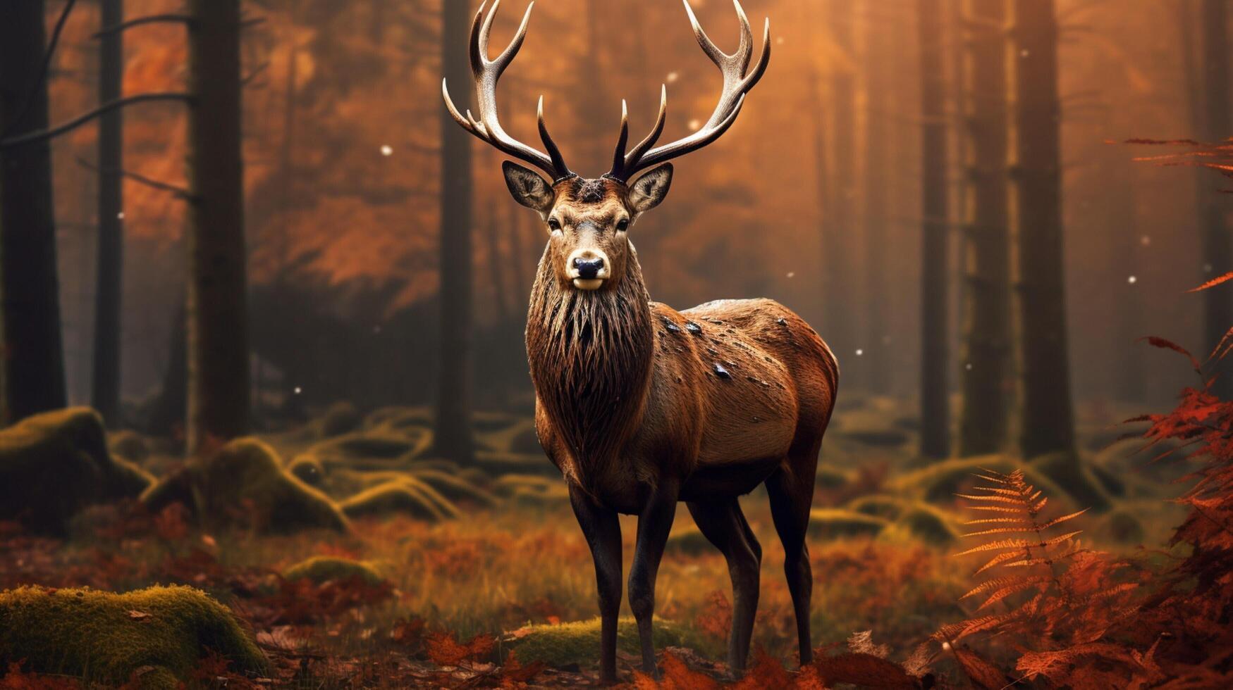 AI generated deer high quality image photo