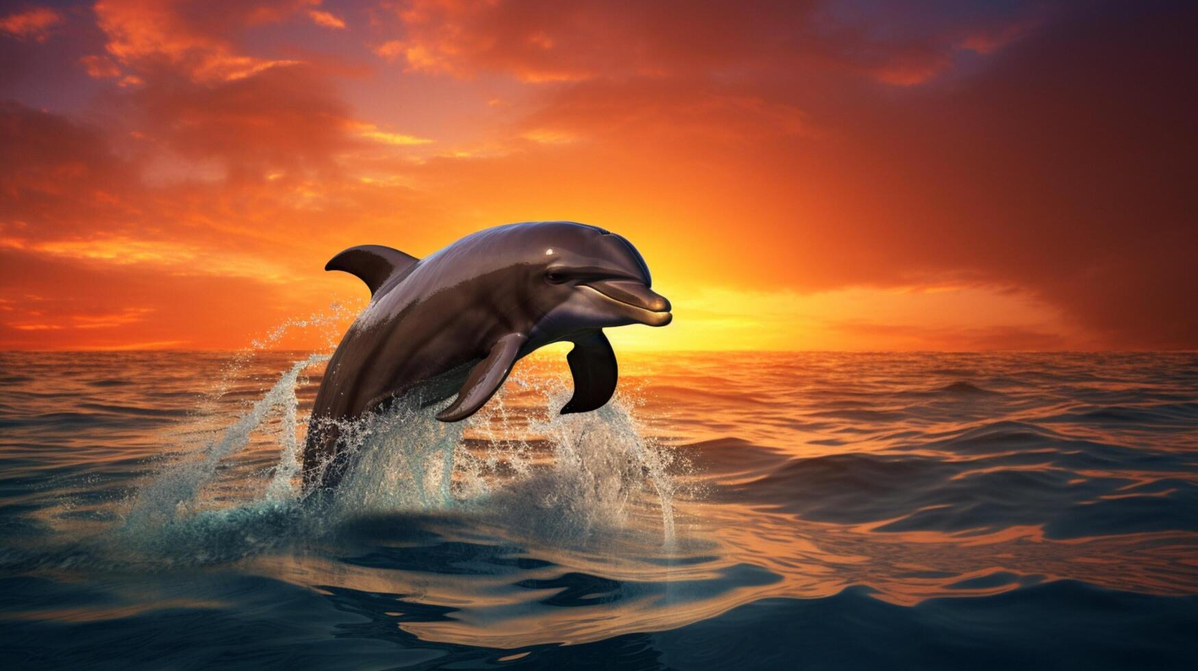 AI generated dolphine high quality image photo