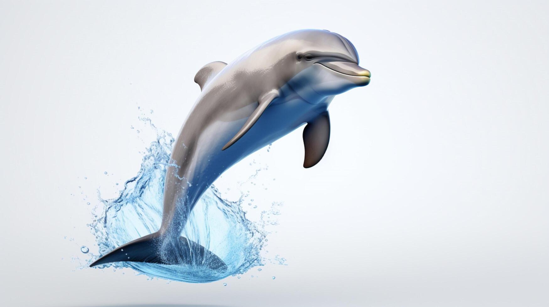 AI generated dolphine high quality image photo