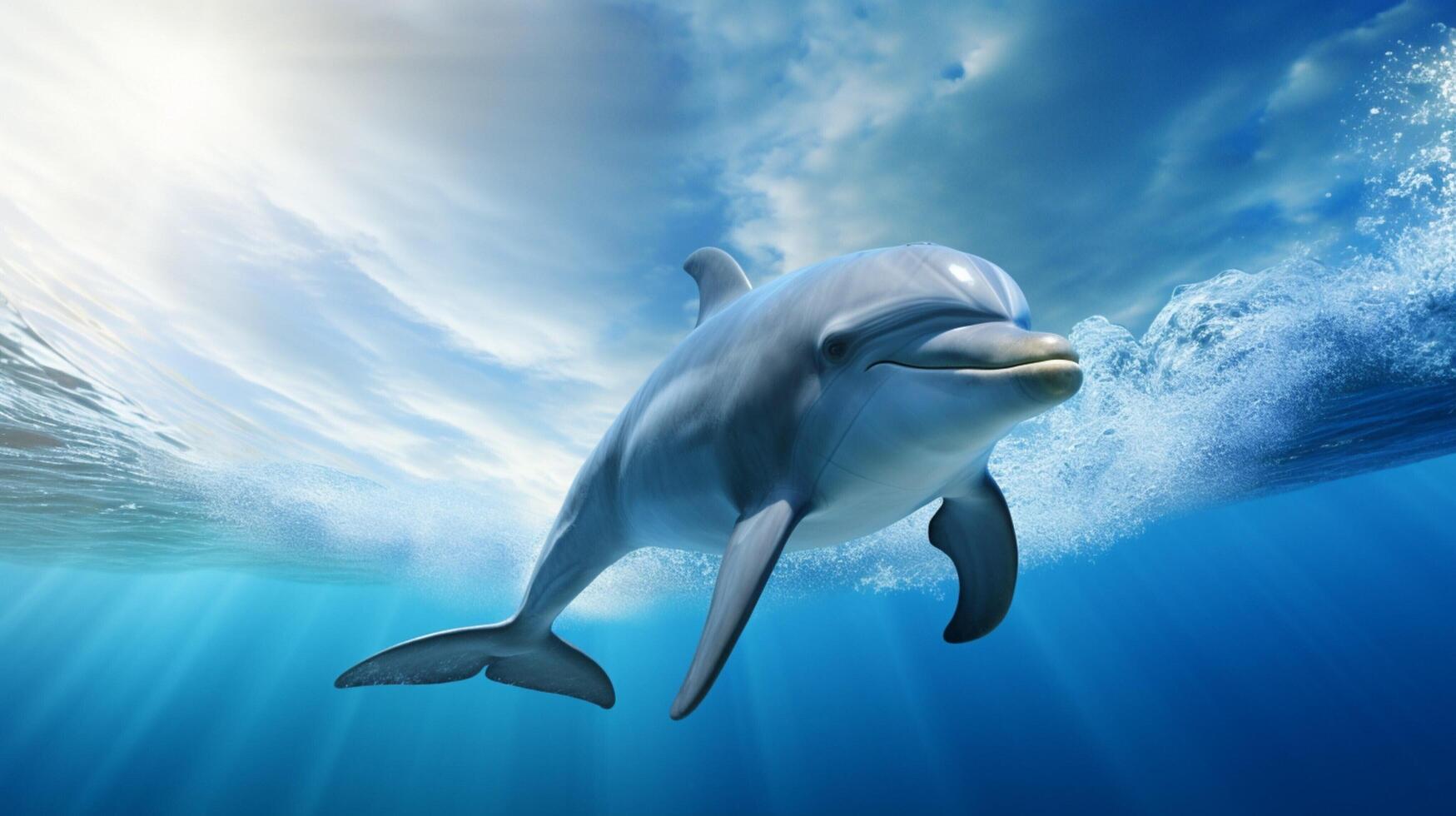 AI generated dolphine high quality image photo
