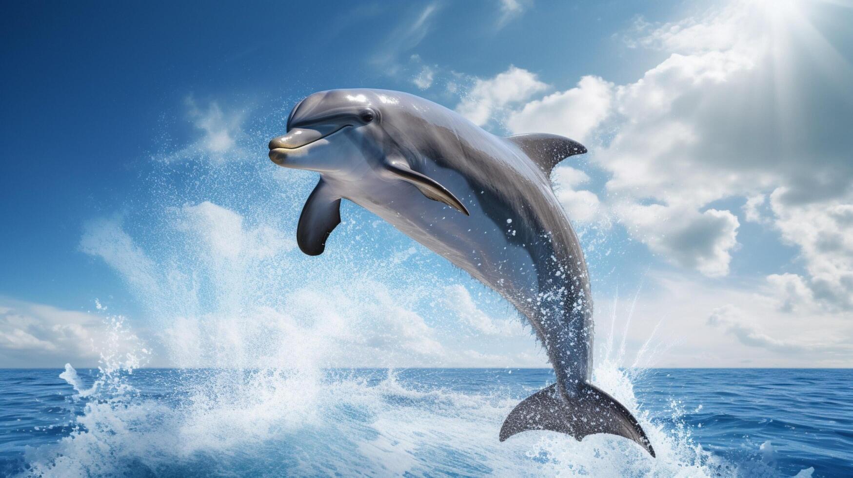 AI generated dolphine high quality image photo