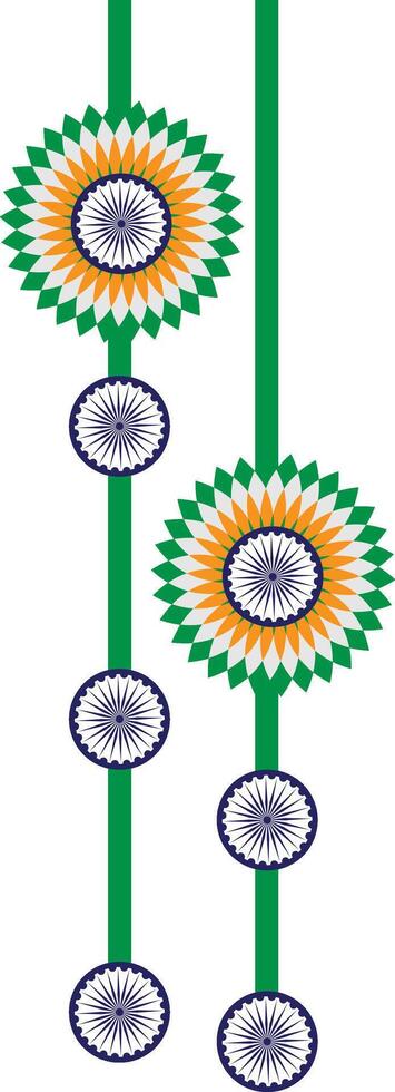 Republic Day toran and hangings design vector