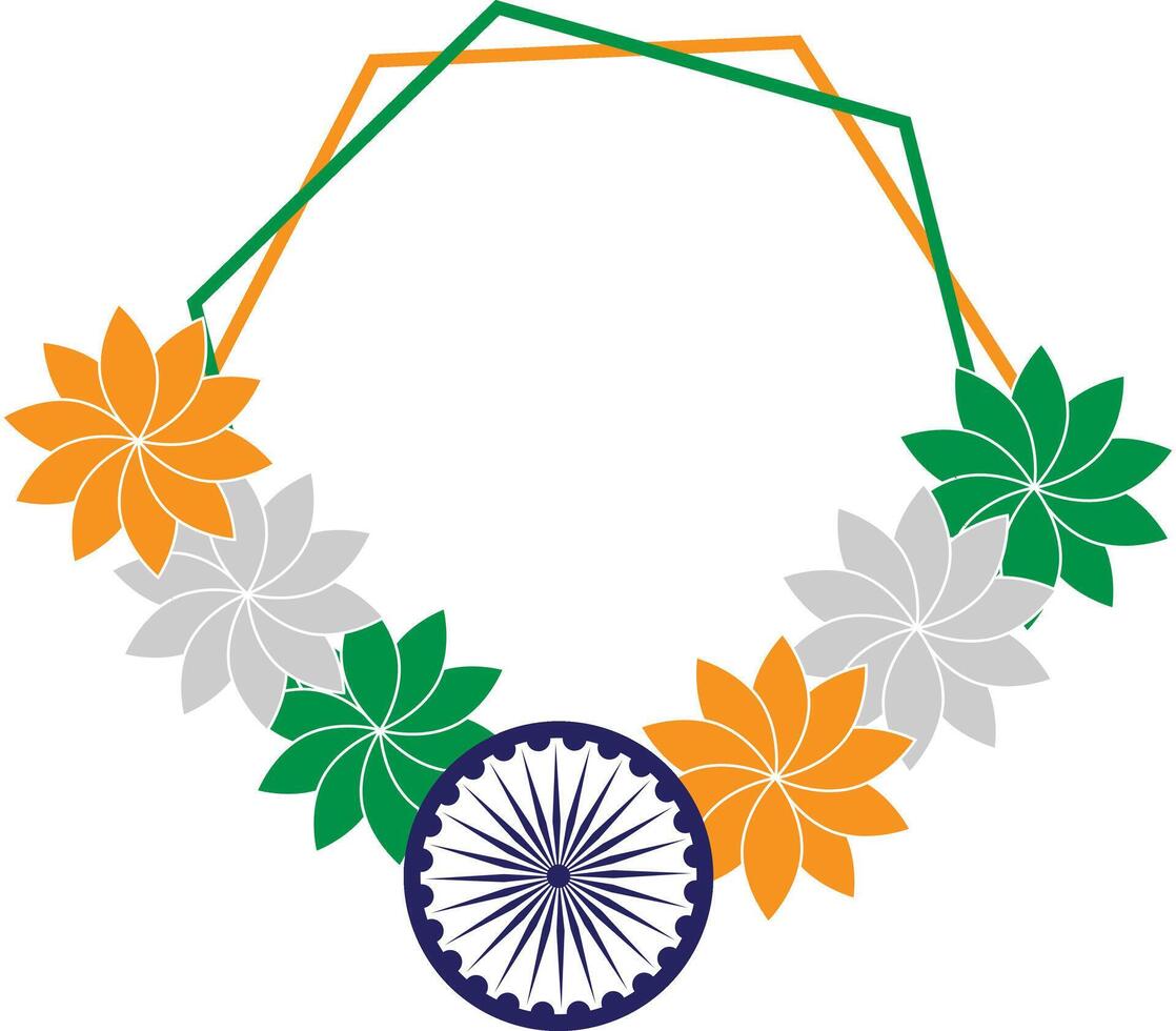 Tricolor Unity Design and frame vector