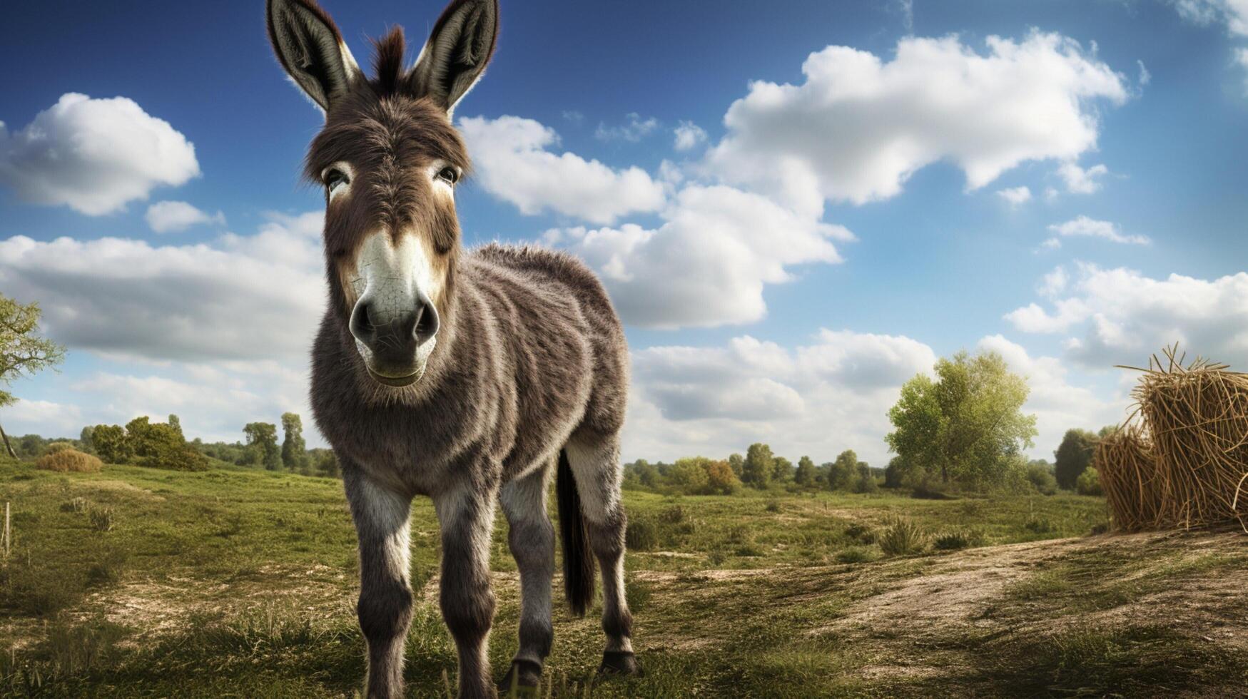 AI generated donkey high quality image photo