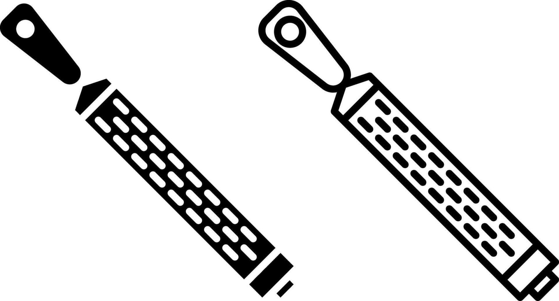 lemon grater icon, sign, or symbol in glyph and line style isolated on transparent background. Vector illustration