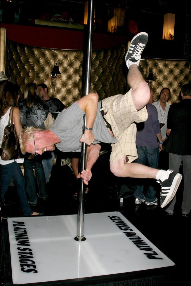 Jake Busey Showing his moves on a stripper pole made by Platinum Stages GBK MTV Movie Awards Gifting Suites  Crimson  Opera Los Angeles,  CA May 30, 2008 photo