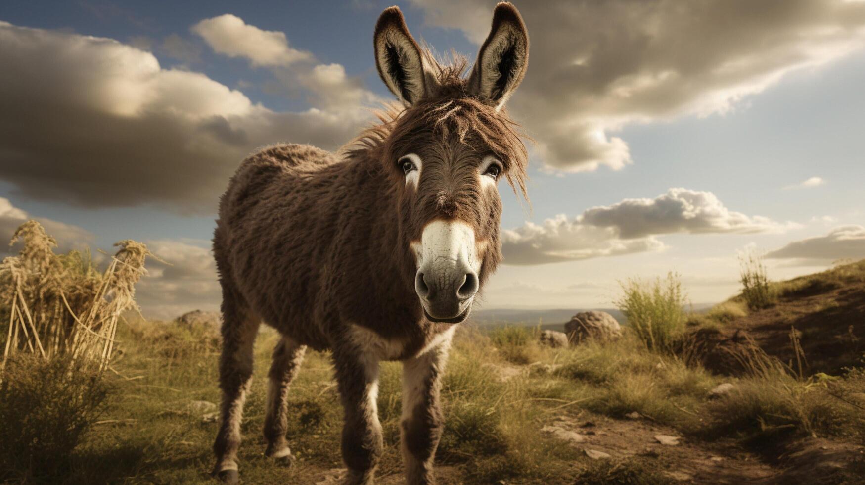 AI generated donkey high quality image photo