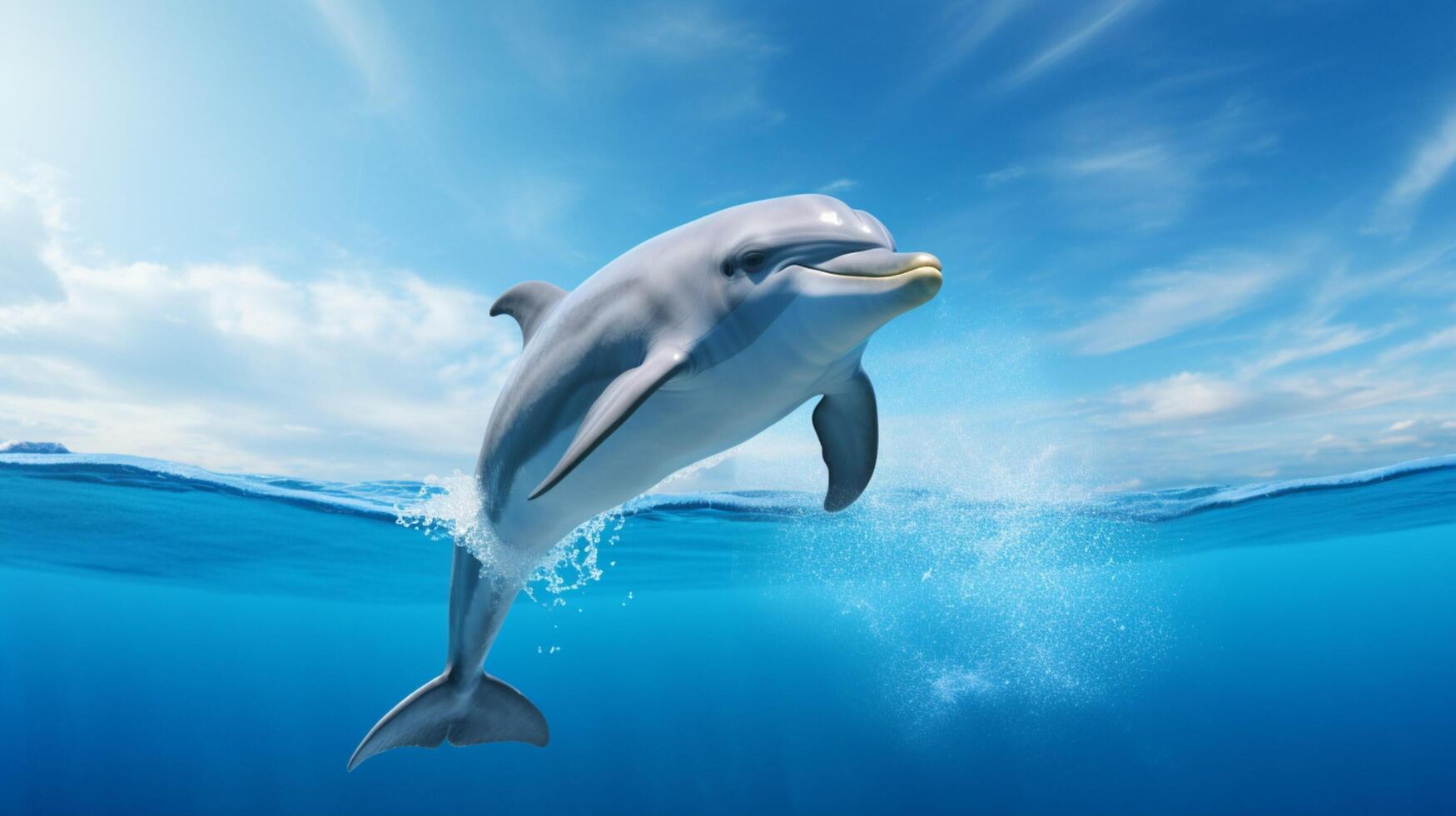 AI generated dolphine high quality image photo