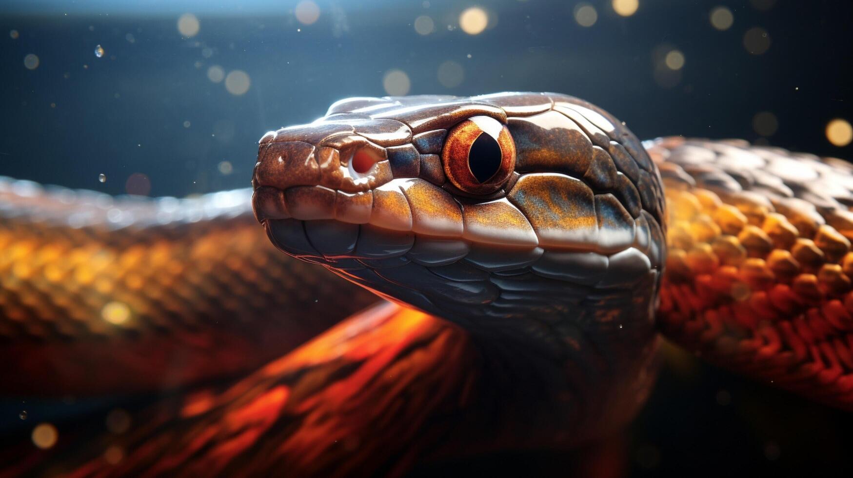 AI generated eel high quality image photo