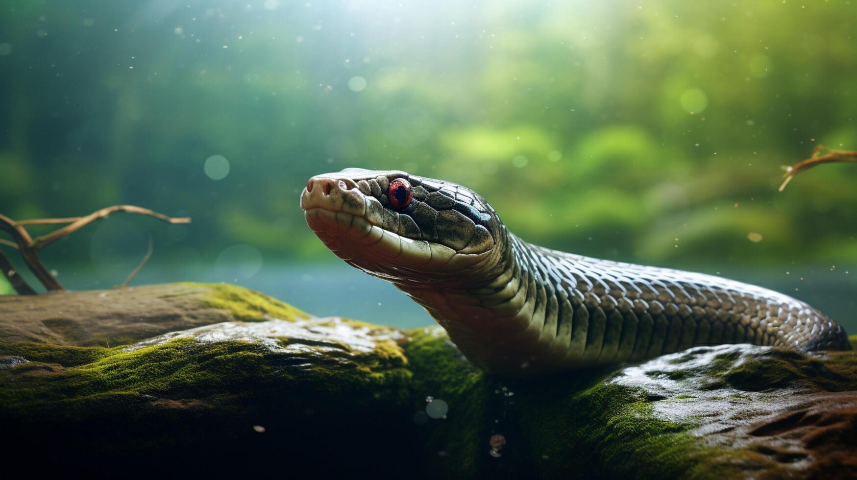 AI generated eel high quality image photo