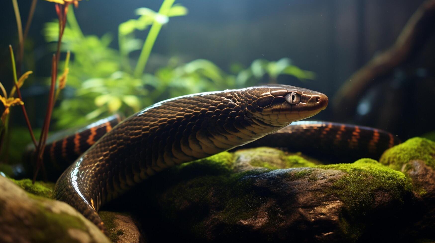 AI generated eel high quality image photo