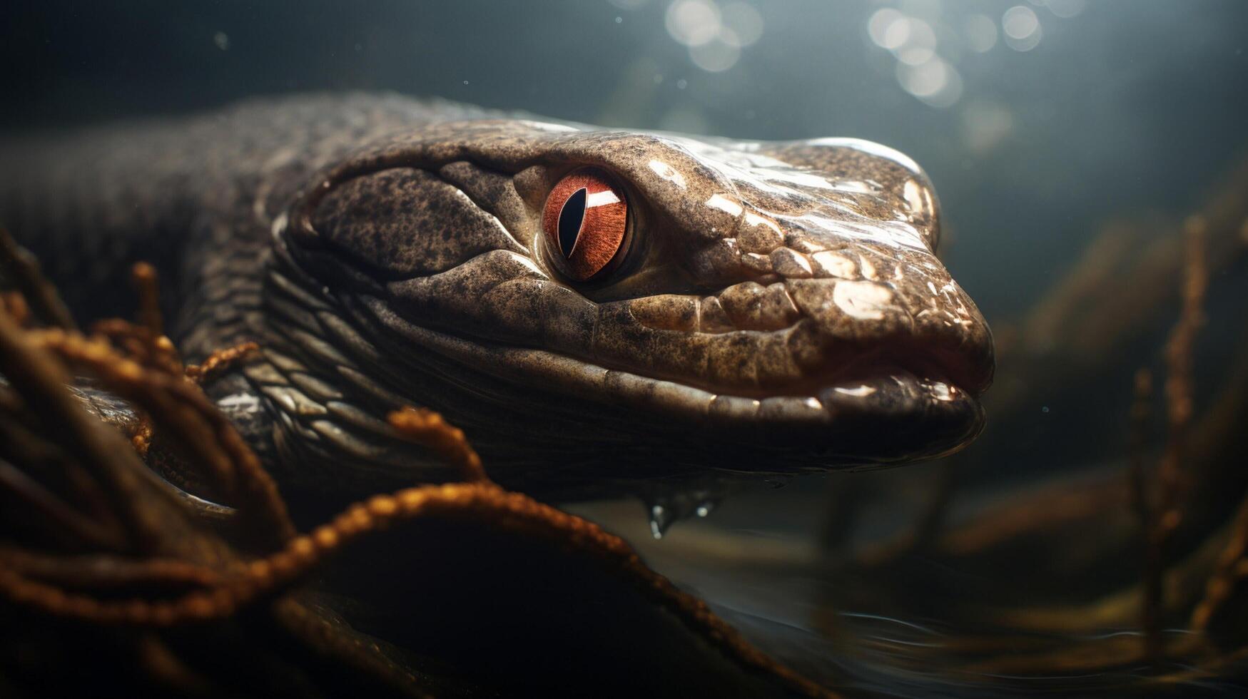 AI generated eel high quality image photo