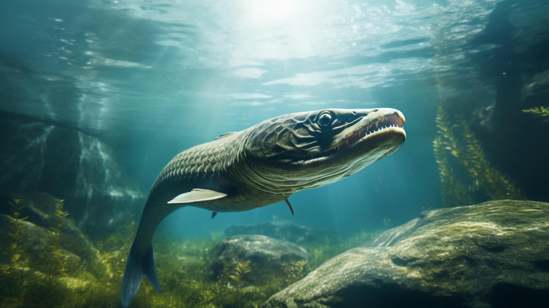 AI generated eel high quality image photo