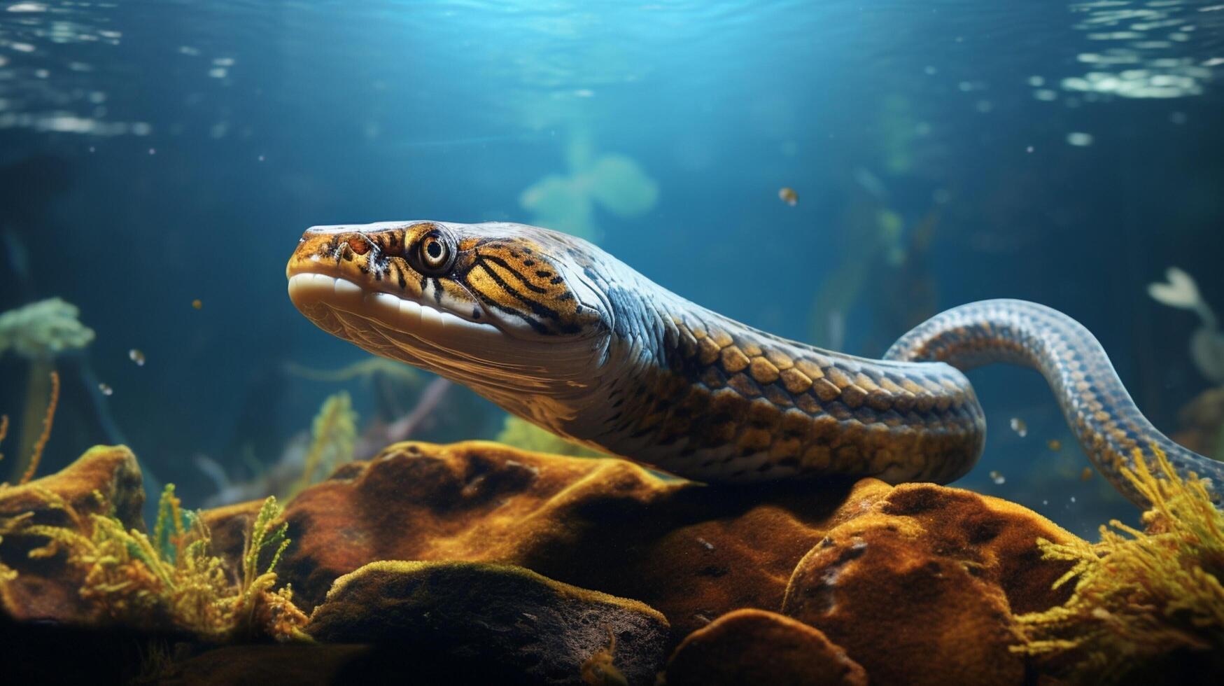 AI generated eel high quality image photo