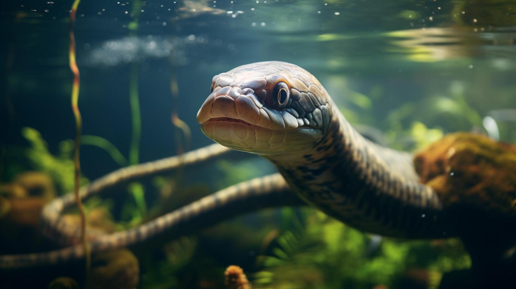 AI generated eel high quality image photo