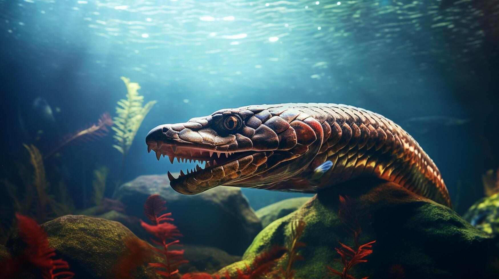 AI generated eel high quality image photo