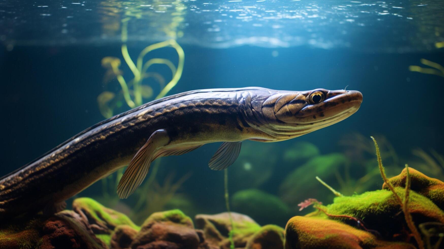 AI generated eel high quality image photo