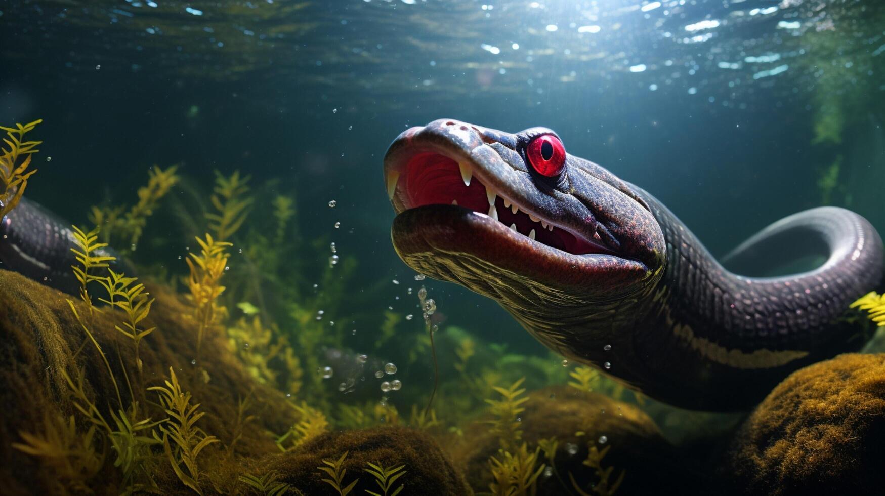 AI generated eel high quality image photo