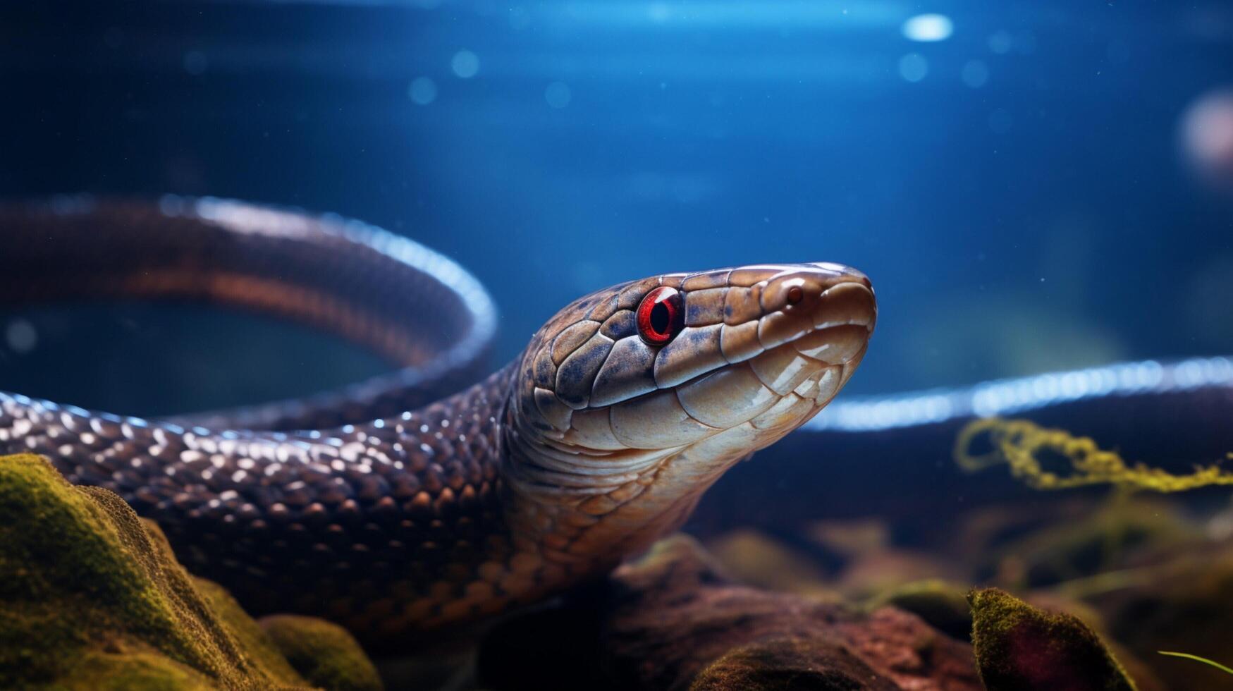 AI generated eel high quality image photo
