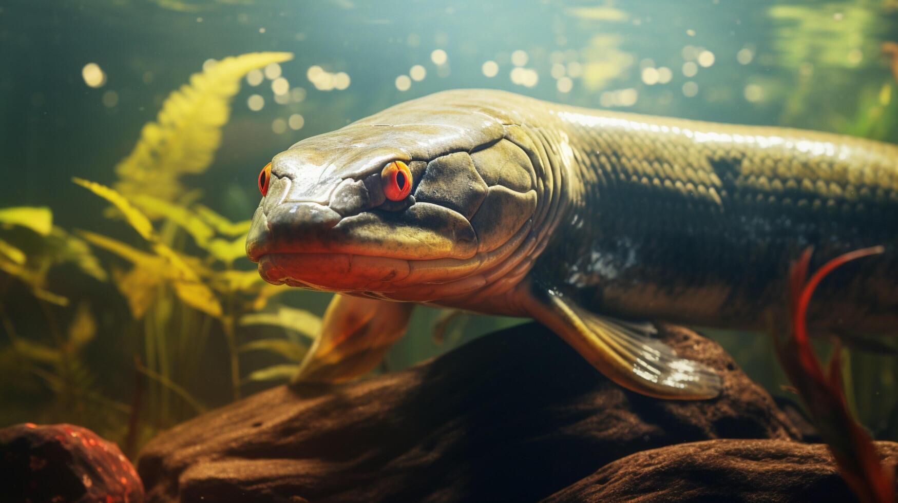 AI generated eel high quality image photo