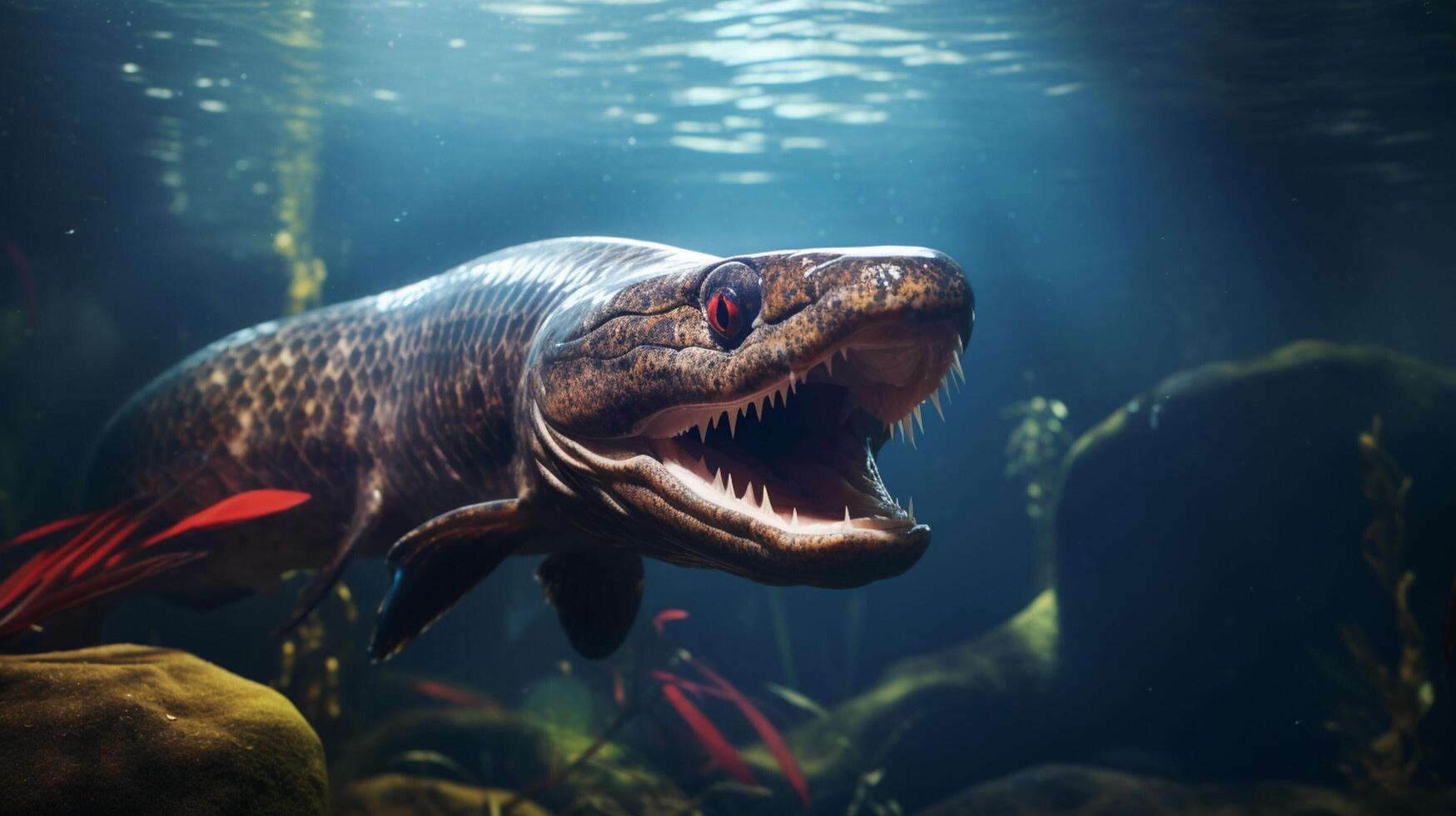 AI generated eel high quality image photo