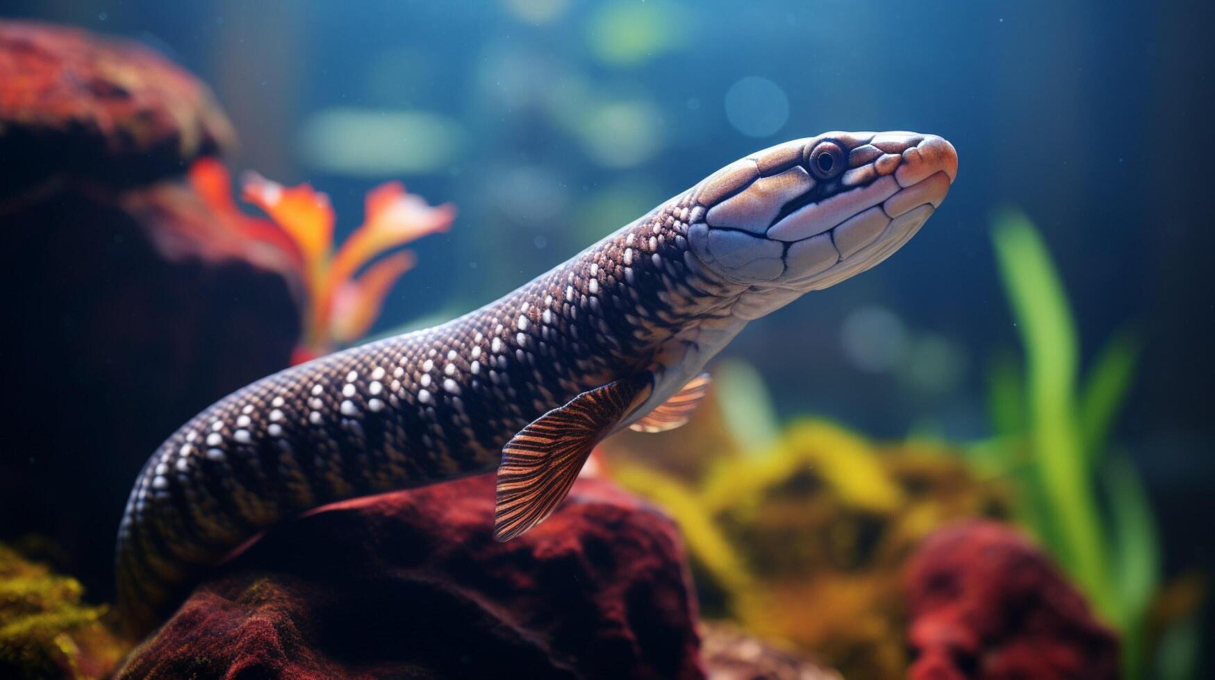 AI generated eel high quality image photo