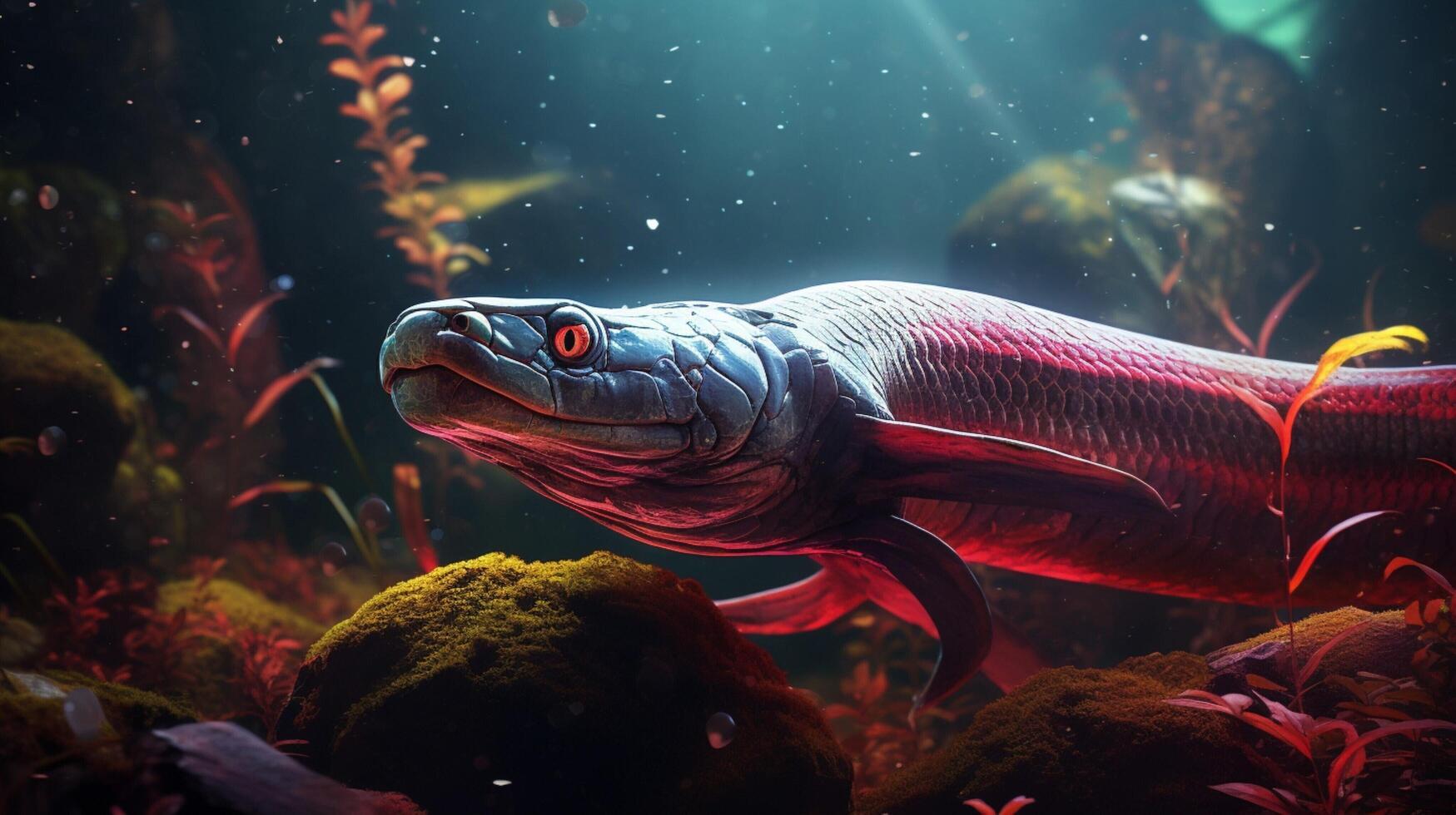 AI generated eel high quality image photo