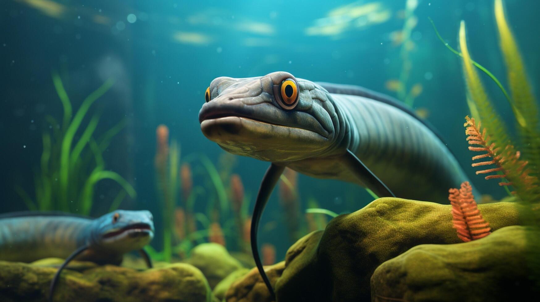 AI generated eel high quality image photo