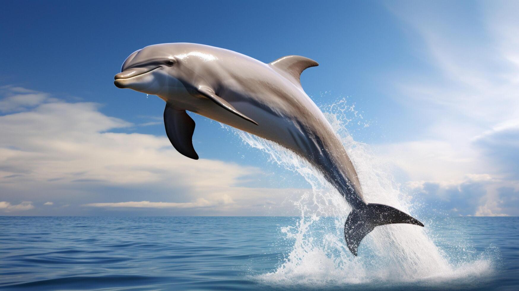 AI generated dolphine high quality image photo