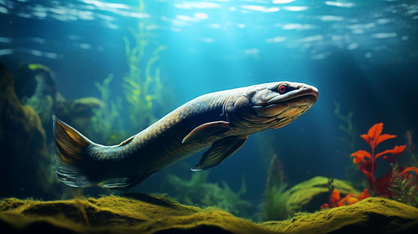 AI generated eel high quality image photo