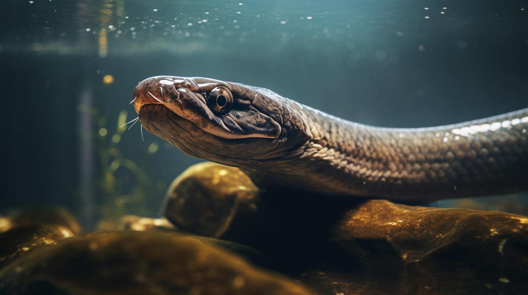 AI generated eel high quality image photo