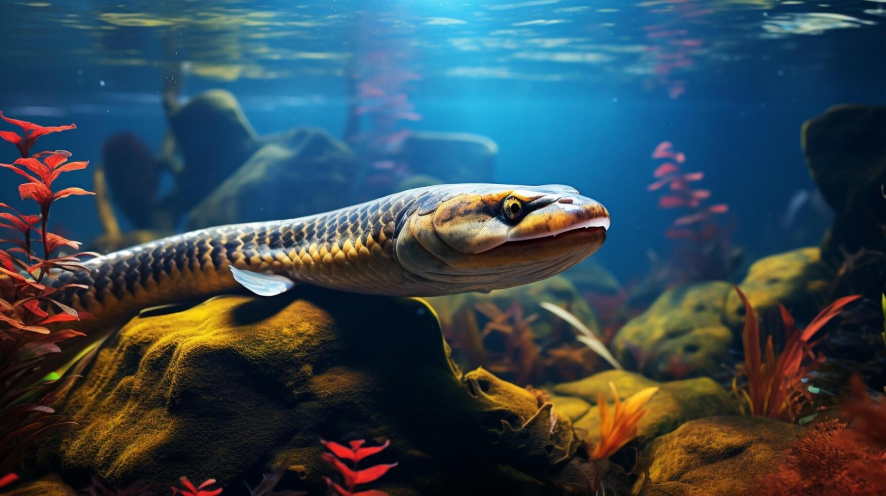 AI generated eel high quality image photo