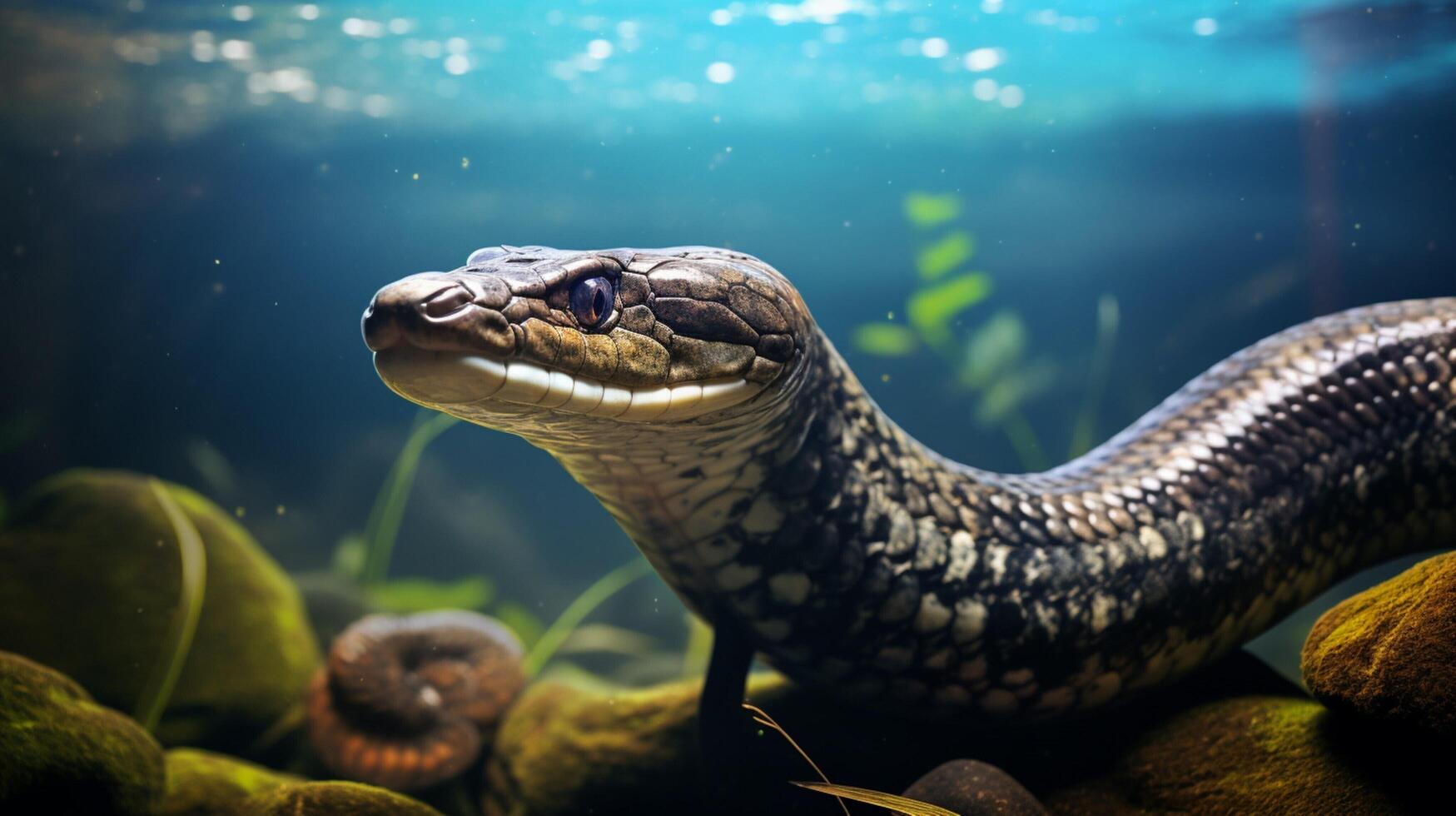 AI generated eel high quality image photo