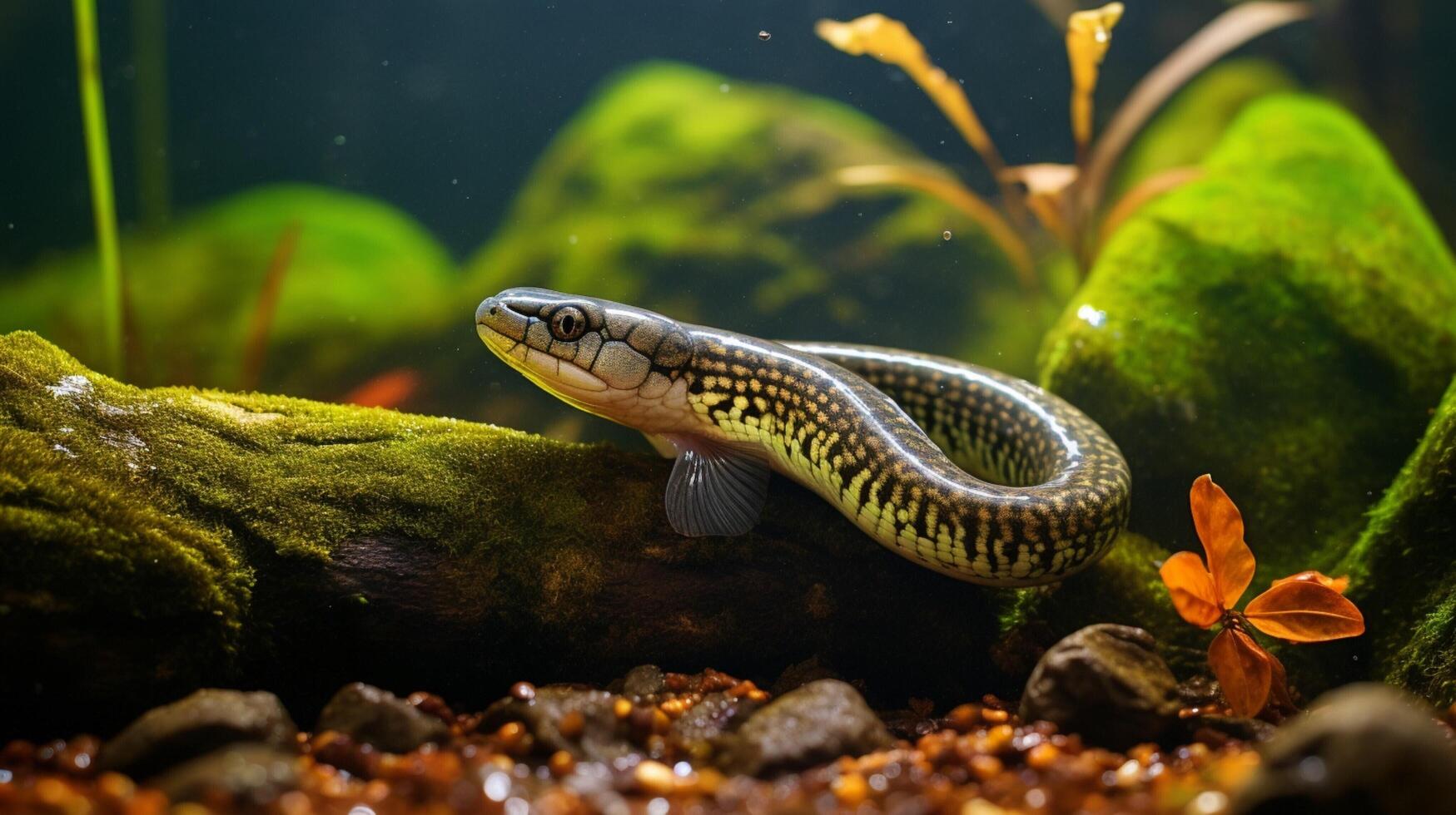 AI generated eel high quality image photo