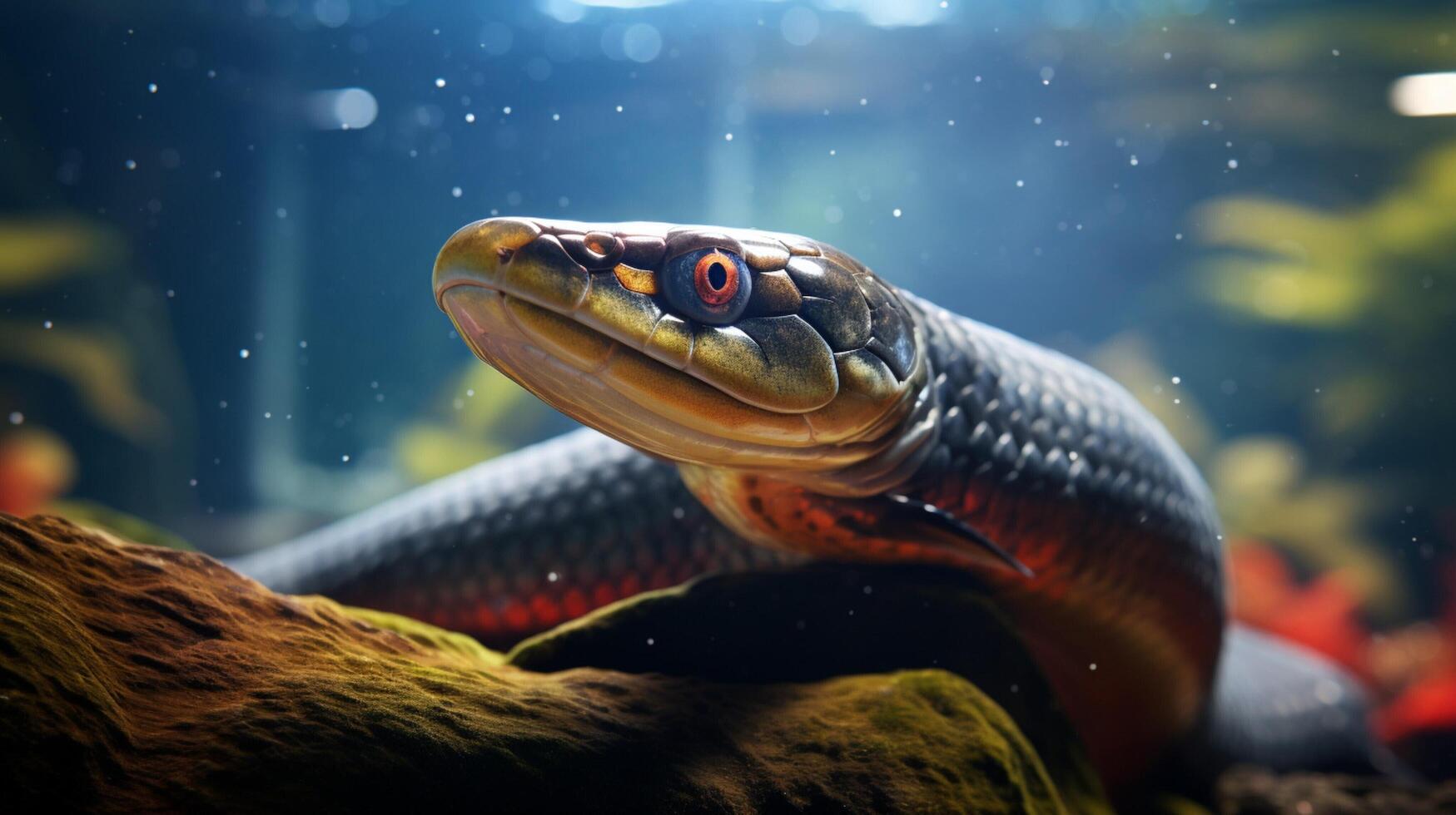 AI generated eel high quality image photo