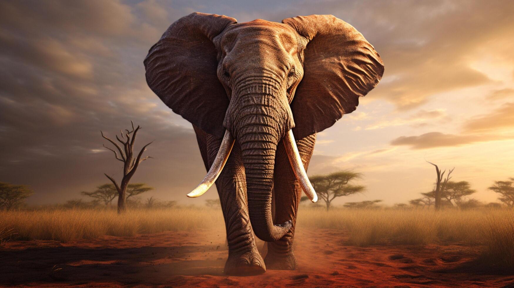 AI generated elephant high quality image photo