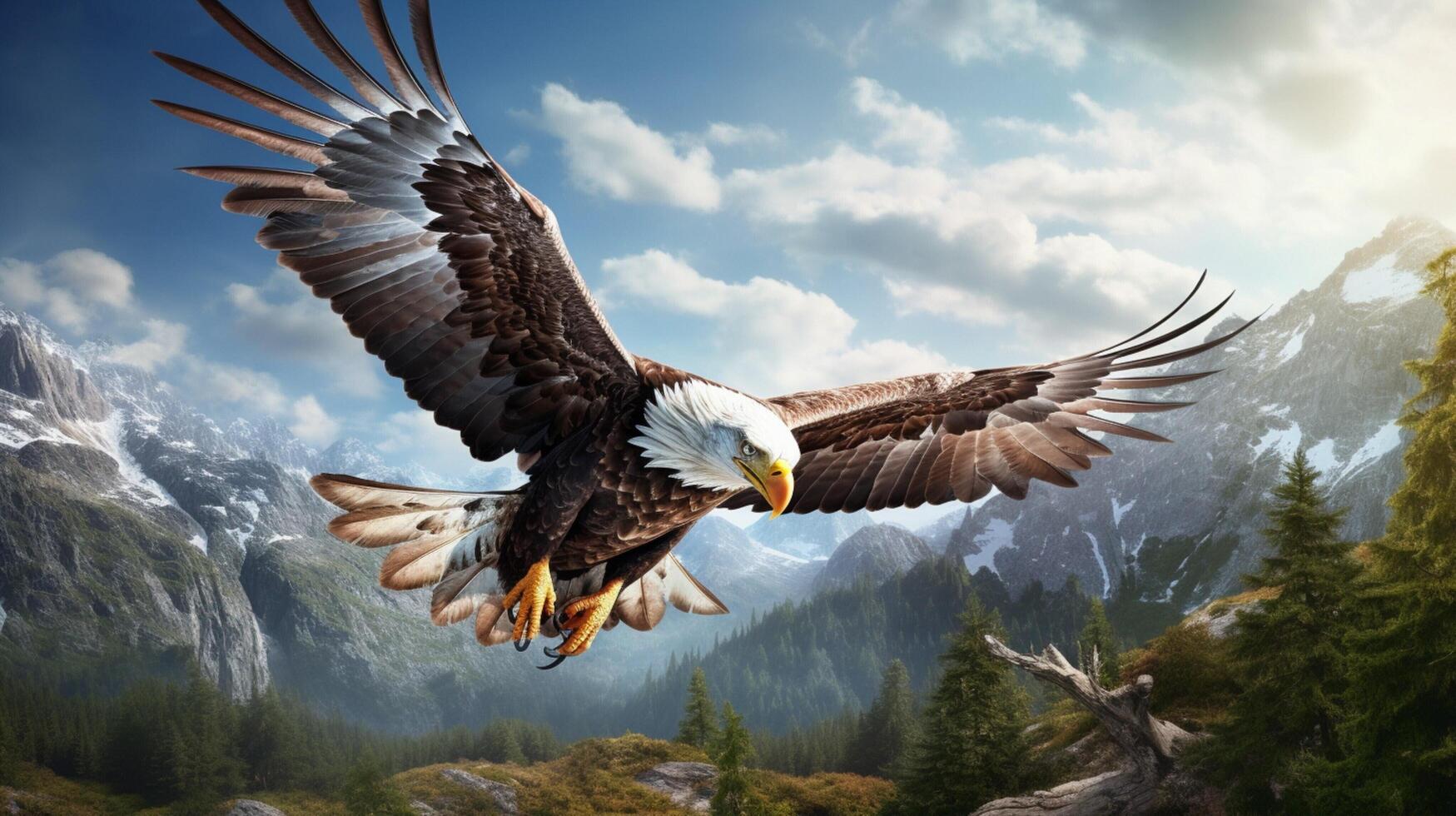 AI generated eagle high quality image photo