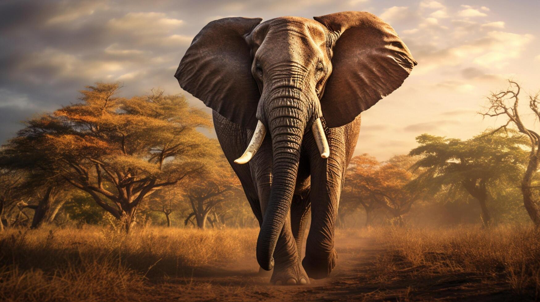 AI generated elephant high quality image photo