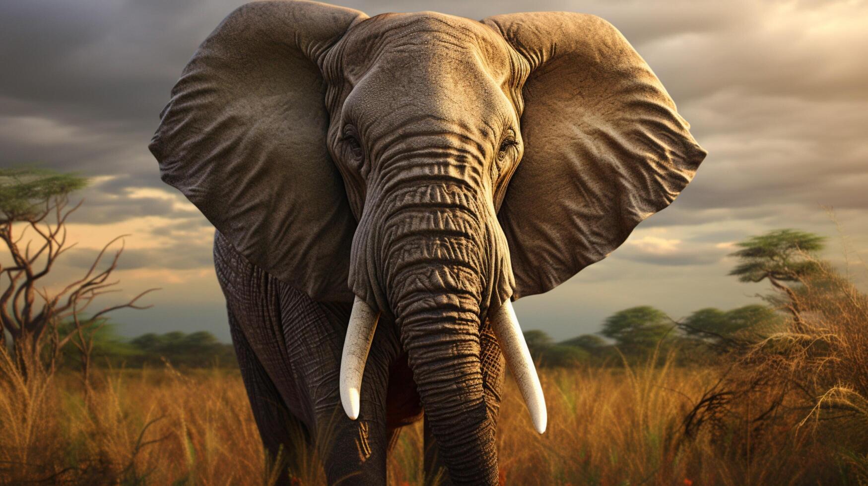AI generated elephant high quality image photo