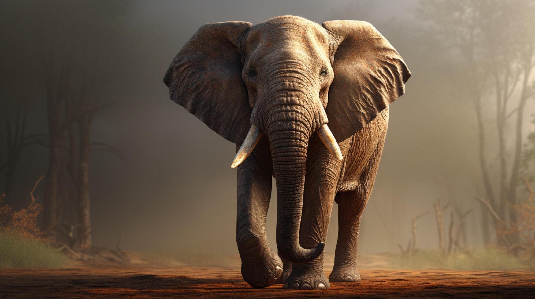 AI generated elephant high quality image photo