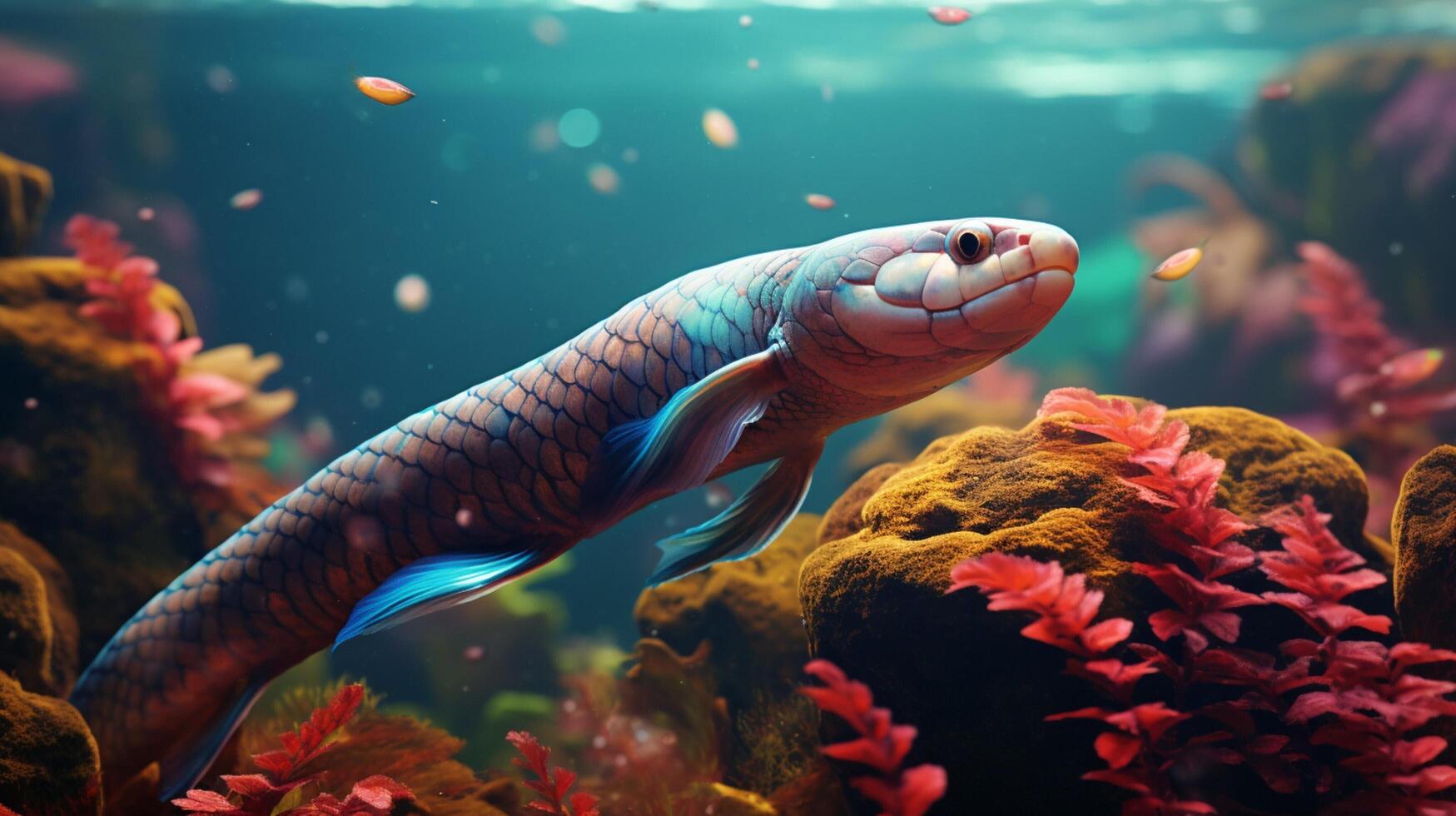 AI generated eel high quality image photo